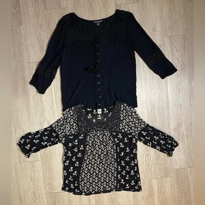 2 Boho Tops Size Large